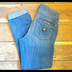 Hudson Jeans Baraca Crop Jean rolled cuffs 29